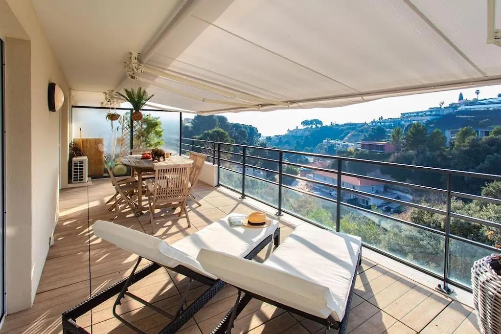 Appartement L8 Calm, Panoramic Sea View Withterrace, Parking & Ac à Saint-Laurent-du-Var 0*,  France